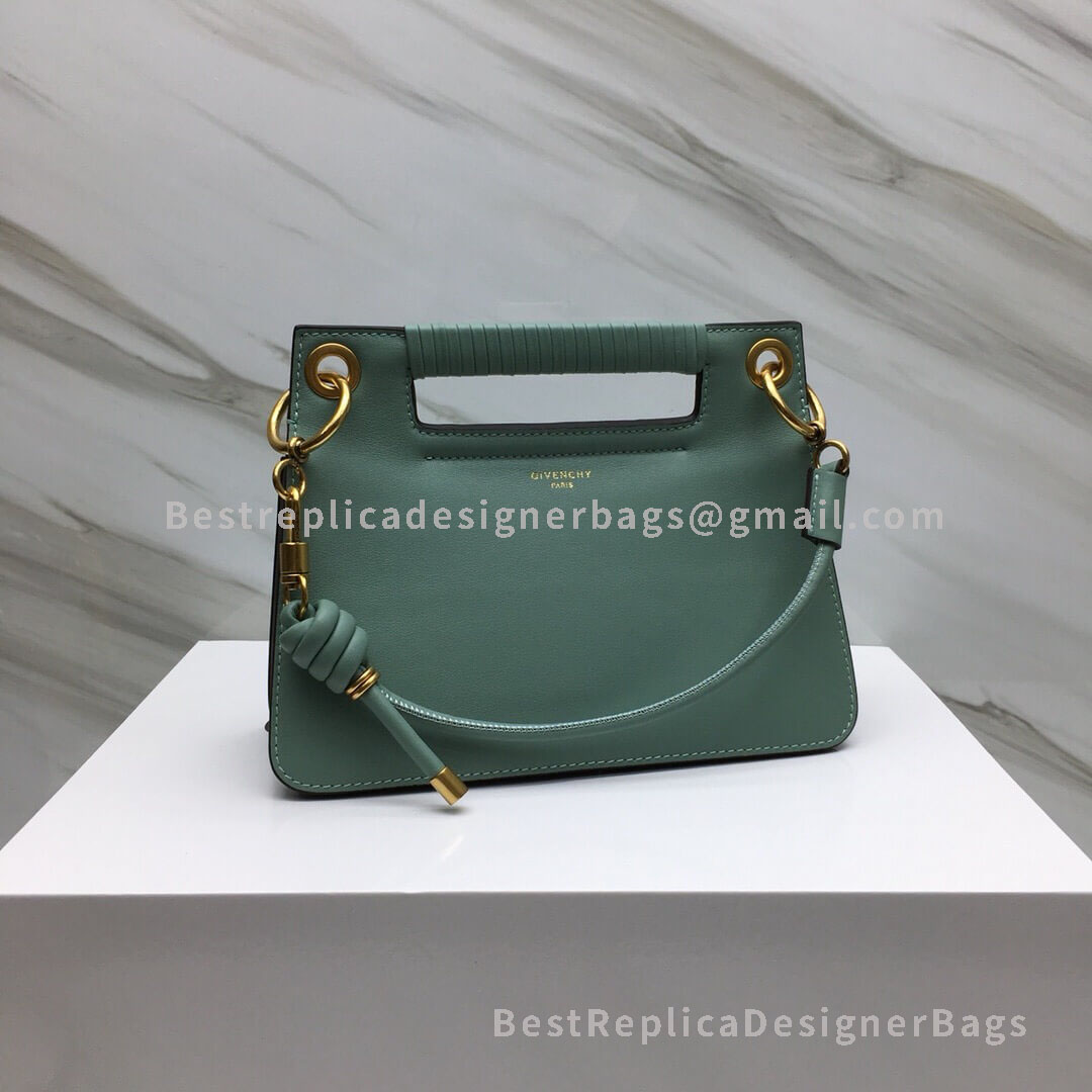 Givenchy Small Whip Bag With Calfskin Contrasting Details Green GHW 29931-1